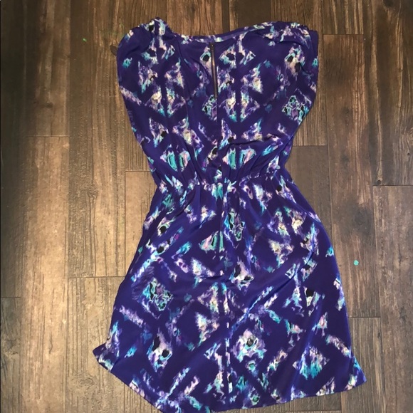 Print Cap Sleeve Dress - Picture 2 of 5